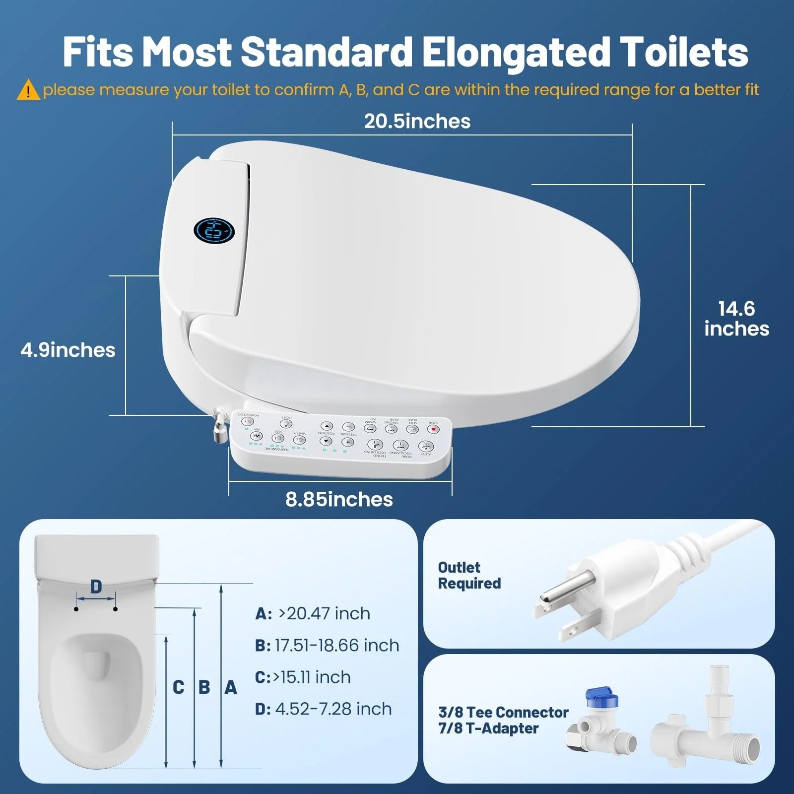 AMAZINGBIDET Electric Bidet Seat – Warmth. Hygiene. Comfort.
